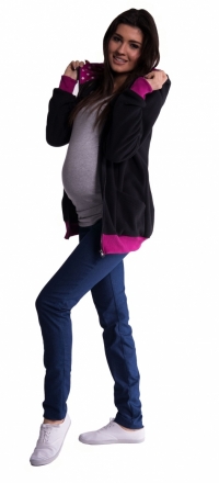 Be MaaMaa Mikina s kapucí nejen pro těhotné - černá