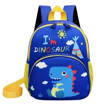 Batoh, aktovka pro předškoláka Dino - modrý