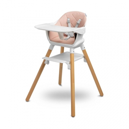 Multifunkční jídelní židlička, stoleček Bravo, růžová