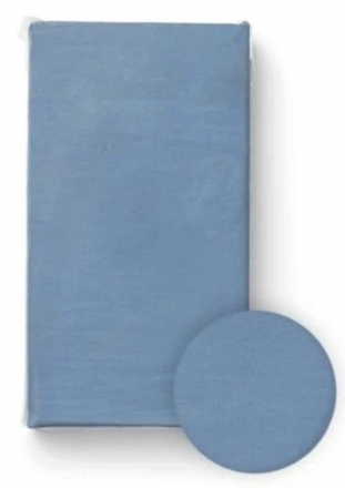 Prostěradlo do postýlky, bavlna, tmavě modré, 120 x 60 cm