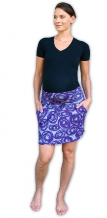 JOŽÁNEK Letní těhotenská sukně s kapsami - vzor č. 01 - L/XL