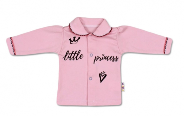 Baby Nellys Bavlněná košilka Little Princess - růžová