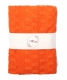 Luxusní bavlněná pletená deka, dečka CUBE, 80 x 100 cm - orange