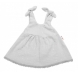Baby Nellys Letní lehoučké mušelínové šaty Summer Stars - šedé