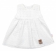 Baby Nellys Lehké Handmade šatičky Madeira, bílé, vel. 86