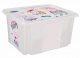 Box na hračky Prasátko Peppa 45 l, transparentní