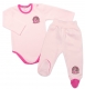 2-dílná sada G-baby body dl. rukáv + polodupačky Pony Farm, růžová, vel. 68