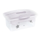 Přenosný box s organizérem Baby Star Baby Nellys, transparentní/bílá
