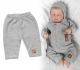 Pletené kalhoty Hand Made Boy, Baby Nellys, šedé
