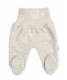 Pletené kojenecké polodupačky Hand Made, Baby Nellys, světle béžové, vel. 68