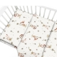 Povlečení do postýlky, bavlna, 2D sada, Kocourek a pampeliška - bílá, 135x100