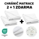 Chránič matrace do postýlky BASIC 2+1, 120x60cm, nepromokavý - bílý