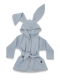 Dětský mušelínový župan s oušky Bunny - jeans