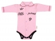 Body dlouhý rukáv s límečkem,vel. 68, růžové - Little Princess