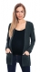 Be MaaMaa Těhotenský svetřík, kardigan s kapsami - grafitový, vel. XS/S